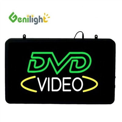 Genilight 22*13 pollici CE RoHS DVD VIDEOLED Scatole di luci pubblicitarie Neon Sign