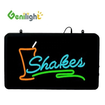 Segno aperto LED JUICE BAR personalizzato con modalità di animazione lampeggiante e selezione dei media fotografici