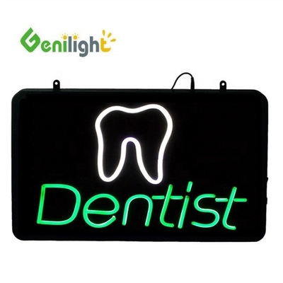 ABS Open-Mold Genilight Ovale 58*36cm LED Neon Open Sign con Logo dentale