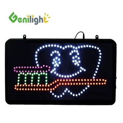 ABS Open-Mold Genilight Ovale 58*36cm LED Neon Open Sign con Logo dentale
