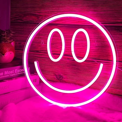 5V Voltage LED Smiley Face Sign Decorazione murale personalizzata per ragazze Preppy Decorazione della stanza
