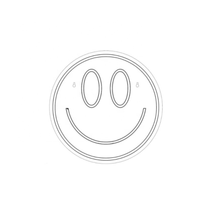 5V Voltage LED Smiley Face Sign Decorazione murale personalizzata per ragazze Preppy Decorazione della stanza