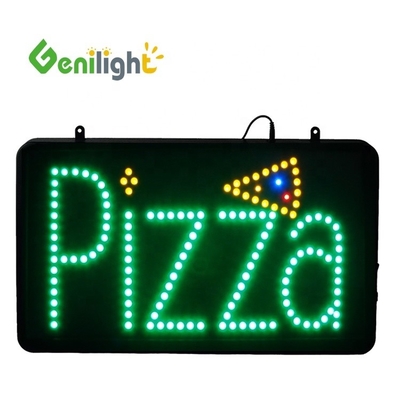 Funzione di contrasto SDK LED finestra aperta pizzeria cartellone aziendale appeso colore lampeggiante