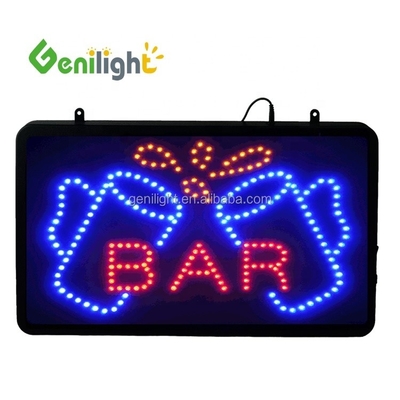CE ROHS Power Custom JUICE BAR neon segnale aperto progettato per la funzione di visualizzazione di animazione