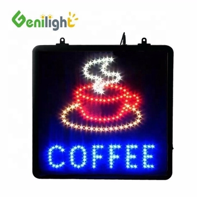 22*13 pollici touch screen LED segnale aperto per il caffè ciambelle negozio orari di lavoro Genilight