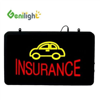Pixel Pitch LED Car Logo con INSURANCE Neon Open Sign Prodotto da Genilight