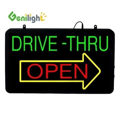 Genilight Indoor 56*33cm Alto luminoso e basso voltaggio LED Open Sign con funzione RGB