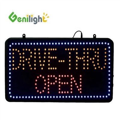 Genilight Indoor 56*33cm Alto luminoso e basso voltaggio LED Open Sign con funzione RGB