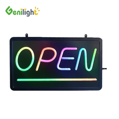 Segnale aperto a neon a LED appeso alla finestra con luminosità personalizzabile e funzione SDK