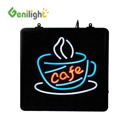 Segno neon a LED lampeggiante e statico illuminato con opzioni di personalizzazione