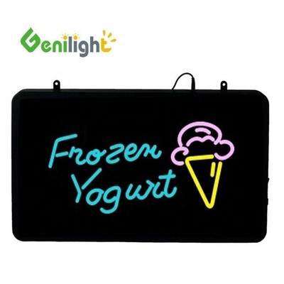 Tipo di schermo tattile LED Open Sign Flashing Board Neon Light per il settore gelati