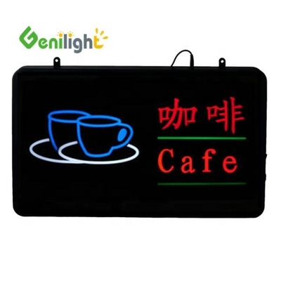Foto Media LED Neon Open Sign Panel Dimensione 56*33 Perfetto per la decorazione dei caffè e oltre