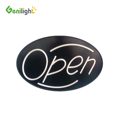 Colorato Genilight Segno aperto Neon LED Business Animato Display pubblicitari 56*33cm