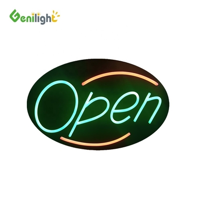 Colorato Genilight Segno aperto Neon LED Business Animato Display pubblicitari 56*33cm