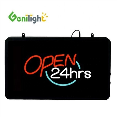 Funzione di visualizzazione di animazione LED personalizzato illuminato aperto con segno di neon dell'ora