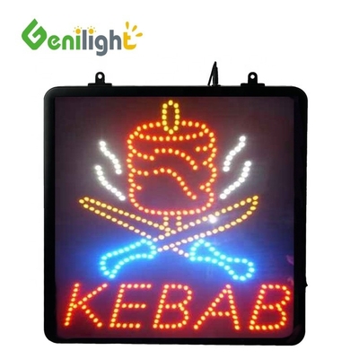 Genilight Indoor 22*13inch DC12V Kebab Led Open Light Sign con design super popolare