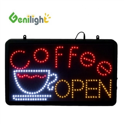 Colorato pannello di visualizzazione a LED a 12V per caffè aperto da Genilight