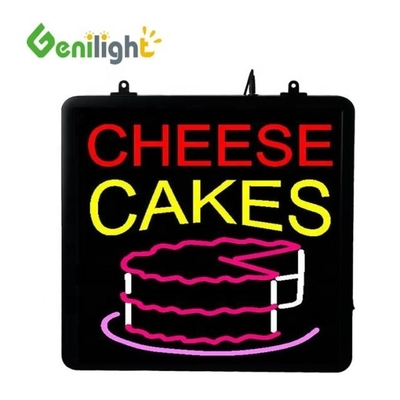 Stile Deco Custom LED Gelato Torte Segno Neon con Display Acrilico Front Board
