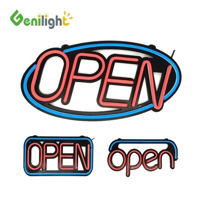 AC 110 V-240 V Voltage Multicolor LED Open Neon Sign con alimentazione elettrica e design personalizzato