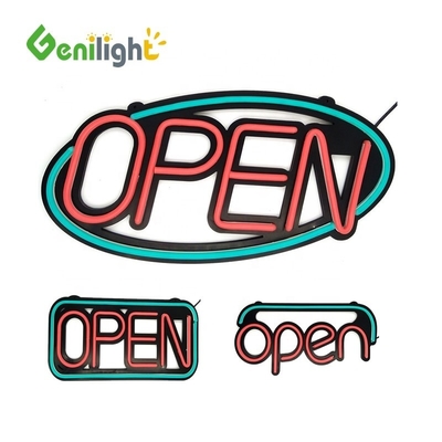 AC 110 V-240 V Voltage Multicolor LED Open Neon Sign con alimentazione elettrica e design personalizzato