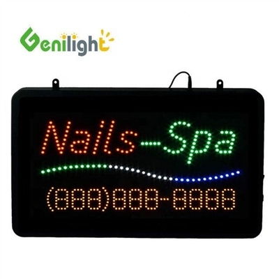 Contrasto interno 22*13 pollici DC12V LED PIZZA Sign Light con numero di telefono Lettera