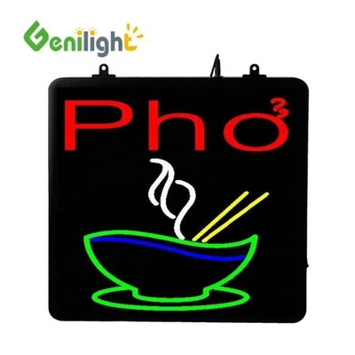 CE RoHS LVD Certificato Indoor LED Open Sign per Tacos e Burritos Hotcake 22*13inch