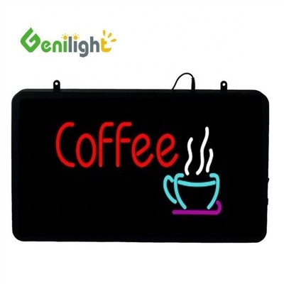 Genilight Hang Style Classic Acrylic Back Panel LED Segno elettrico al neon per caffè