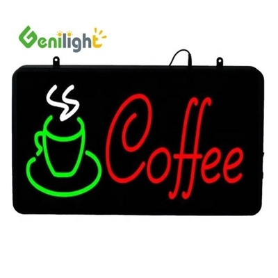 Funzione di visualizzazione di animazione DC 12V Indoor LED Cafe Neon Sign with ABS Open-Mold Outframe