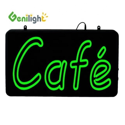 Funzione di visualizzazione di animazione DC 12V Indoor LED Cafe Neon Sign with ABS Open-Mold Outframe