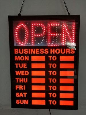 Segnale di apertura a neon a LED per vetrina del negozio CE ROHS approvato