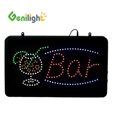 Alta luminosità Genilight Indoor 22*13inch Brillante lampeggiante BoBa Tea Light LED Neon Sign With Cup Logo