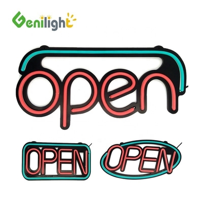 Rectangle LED Neon Silicone Open LED Sign CE Fornitore di alimentazione 48*25cm Facile Moderno