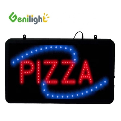 56*33 Dimensione del pannello LED Neon Open Sign per la pubblicità interna del negozio di pizza