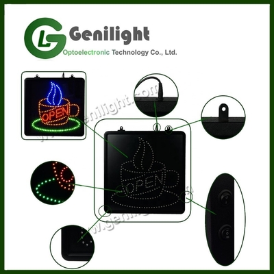 SDK Funzione Batteria alimentata lampeggiante LED Pizzeria aperta cartellone con animazione