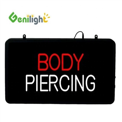 Body Piercing e tatuaggi LED Neon Sign Genilight 56*33 cm con Acrylic Front Board