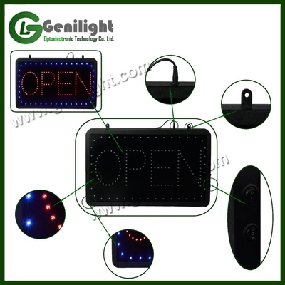 Pubblicità interna 56*33cm RGB LED Moving Open Sign con lunga durata dall'originale