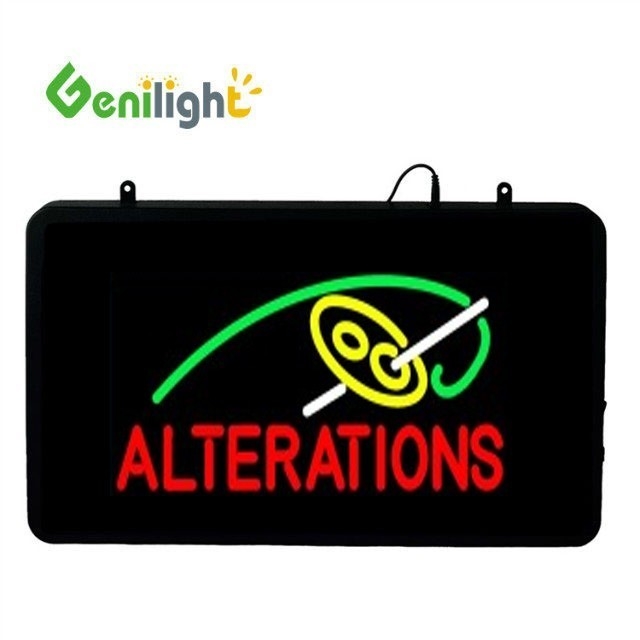 L'animazione lampeggiante Genilight 22*13inch LED Open Neon Sign Perfetto per il branding personalizzato