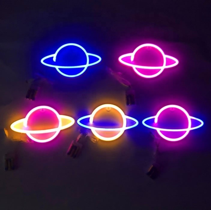 Luci al neon blu segnali murali decorativi per le feste Camera forniture Art 1 Consumo di energia