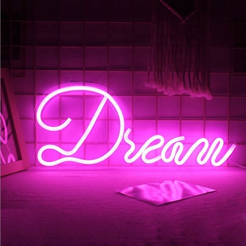 Lampade a LED dimmabili Art Neon Decorfor Birthday Christmas Wedding Game Room Voltaggio 5V Consumo di energia 1