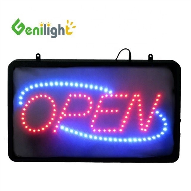 Lumi a LED facile da appendere personalizzate Flex Neon Sign OPEN per la pubblicità Risoluzione del passo dei pixel