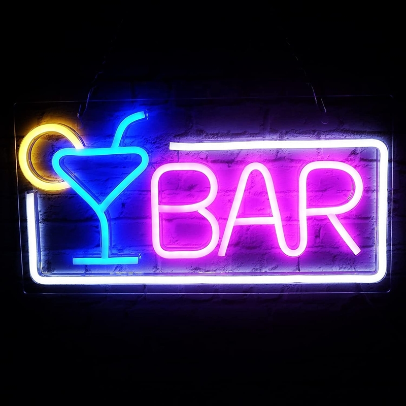 Luce al neon a LED dimmabile per la decorazione del muro del Home Bar Segnali a neon alimentati USB
