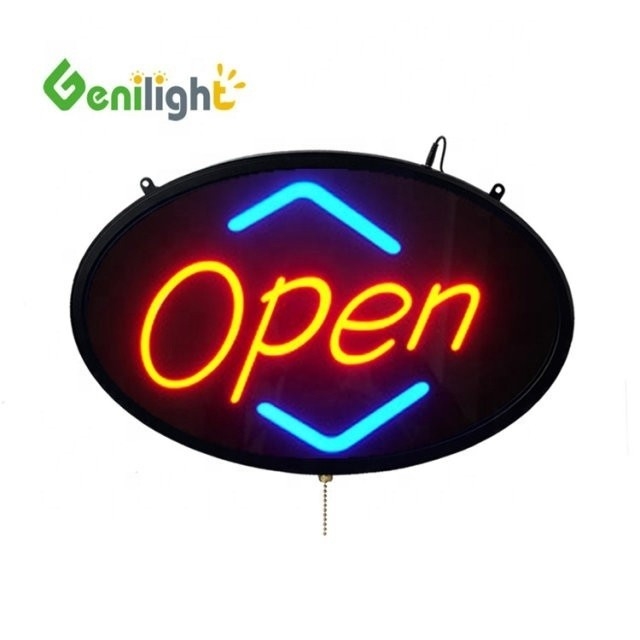 Segnali aperti a neon a LED con due tipi di funzioni di cambio e materiale acrilico