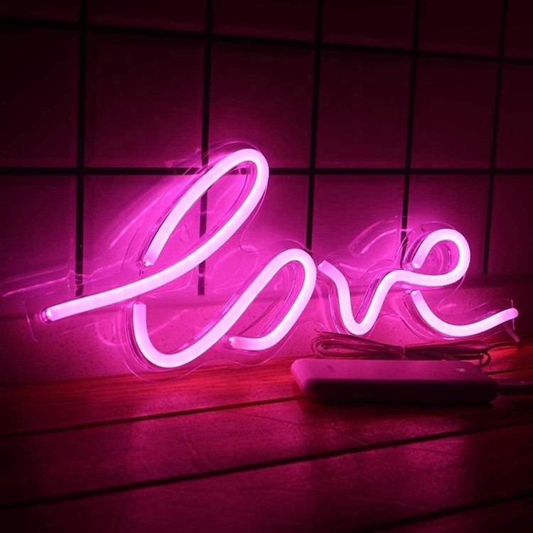 50000 ore di vita Business Neon Sign Large LED Love Light per un design personalizzato