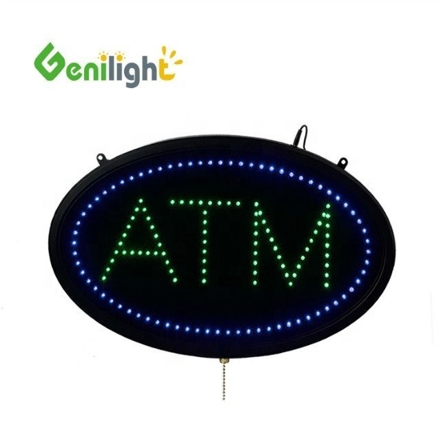 Risparmio energetico LED ATM Letter Sign con Border Light Power Certificate CE RoHS LVD ecc Durata di vita ore
