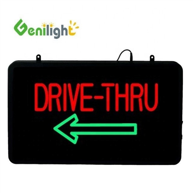 CE RoHS Approved Genilight 22*13 inch Indoor Acrylic LED Neon Open Sign per la pubblicità