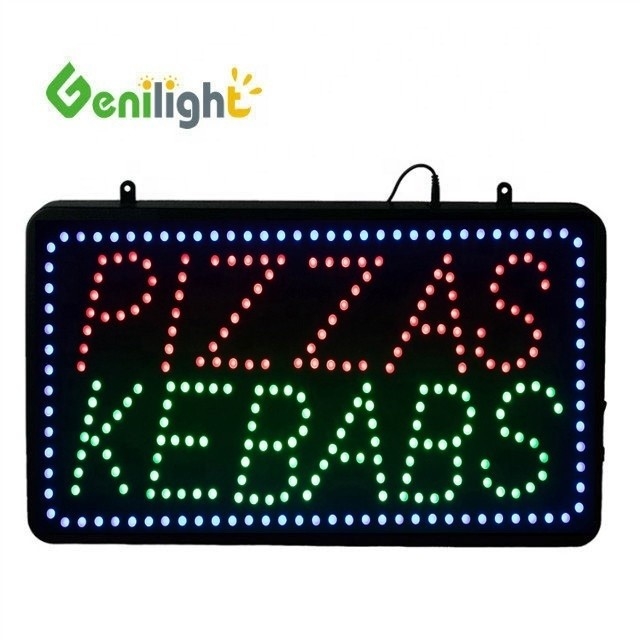 Display elettrico a LED programmabile Genilight Indoor 56*33cm per PIZZAS KEBABS
