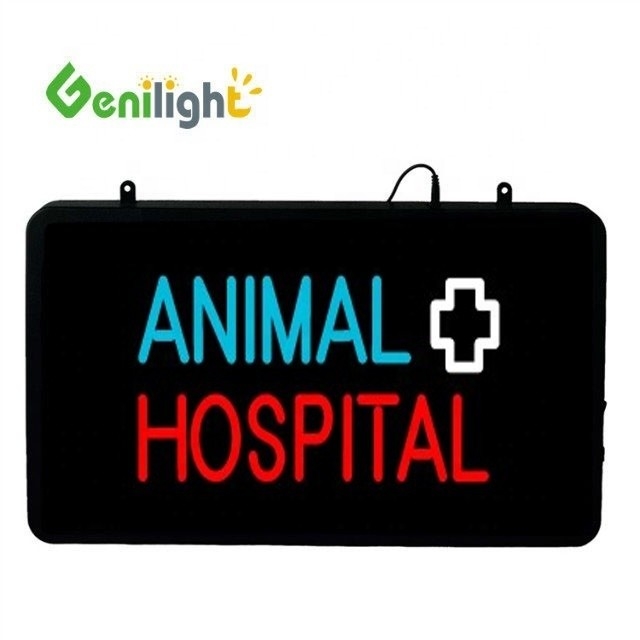 ABS a stampo aperto Outframe Genilight 56*33 cm ANIMAL HOSPITAL LED Neon Sign Per decorazioni murali