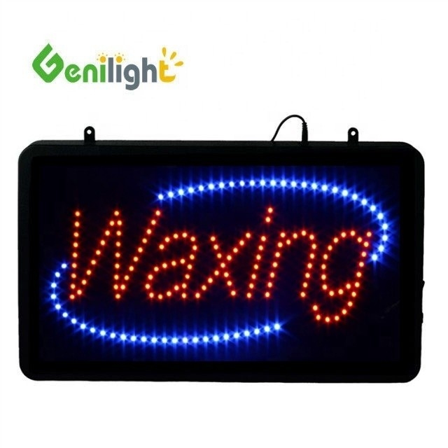 22*13 pollici DC12V Genilight Indoor WAXING Segno LED animato per la pubblicità di tensione sicura