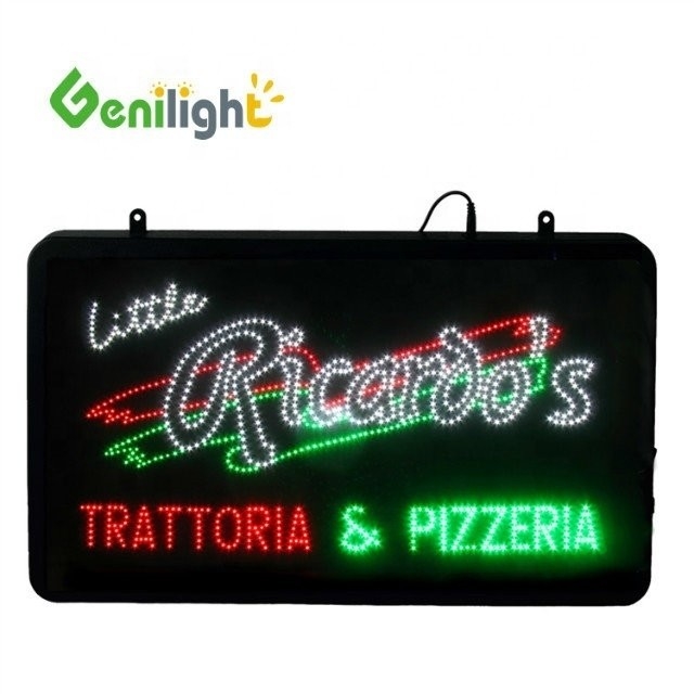 Segnale a LED a colori personalizzato per interni al Little Ricardo's Trattoria Pizzeria