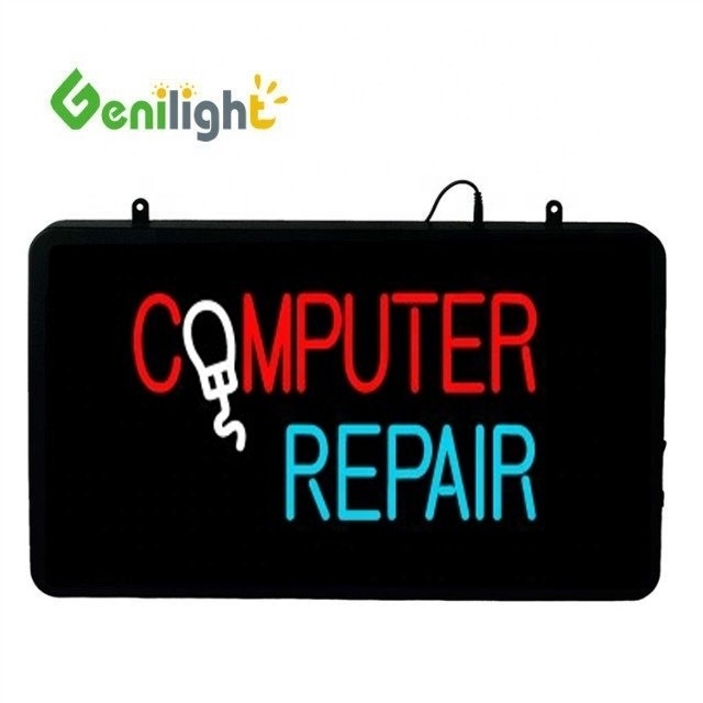 22 * 13 pollici Acrilico LED Neon Sign Letter per la riparazione del computer Tipo di schermo tattile Non-Touch